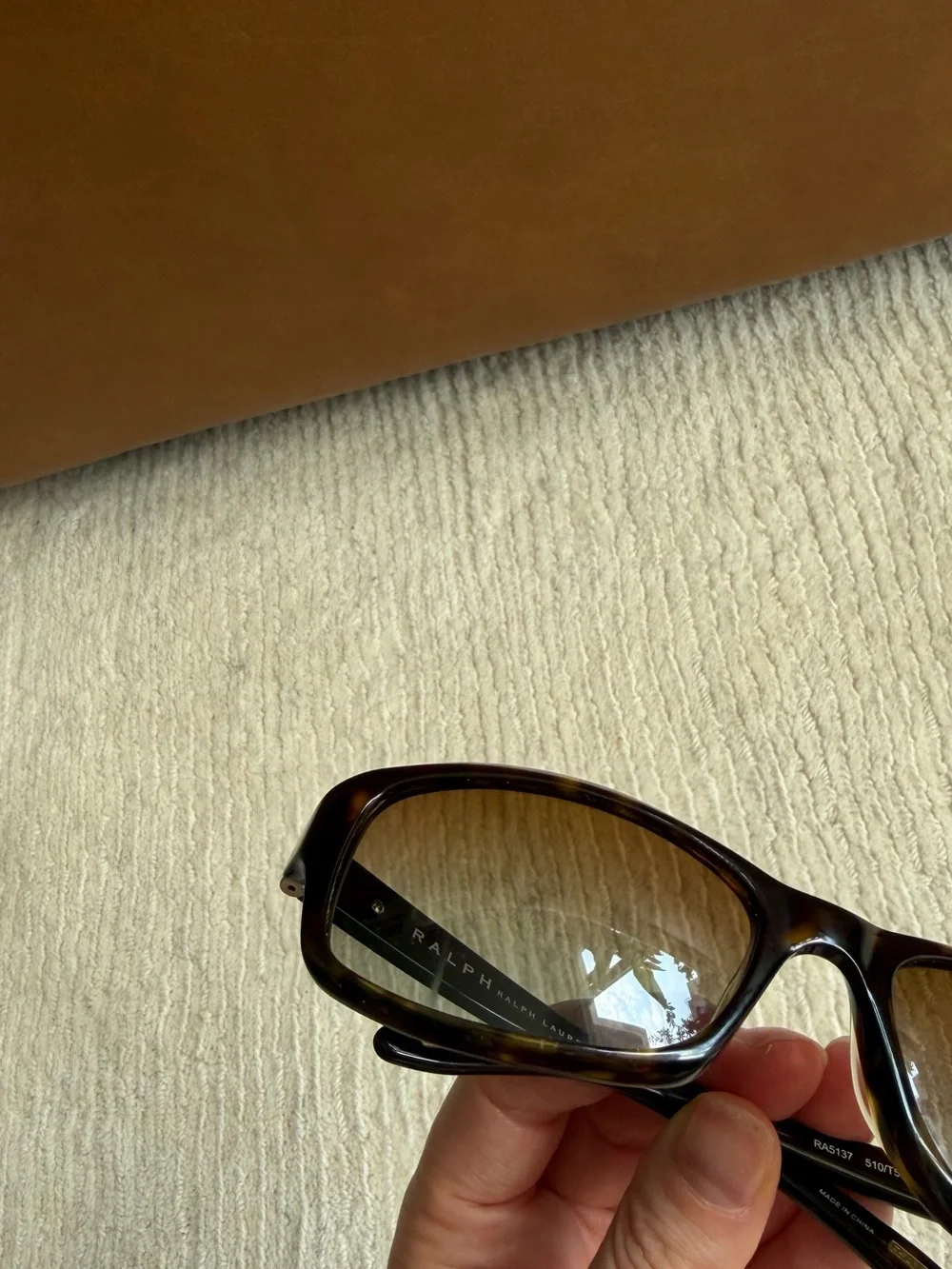 Ralph Lauren tortoise shield sunglasses